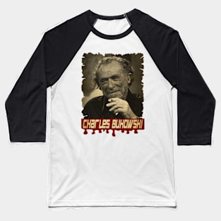 Charles Bukowski Vintage Baseball T-Shirt